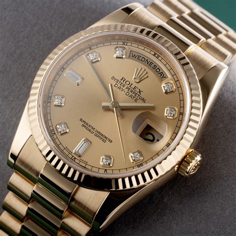 Ng H Rolex Day Date M T S Champagne