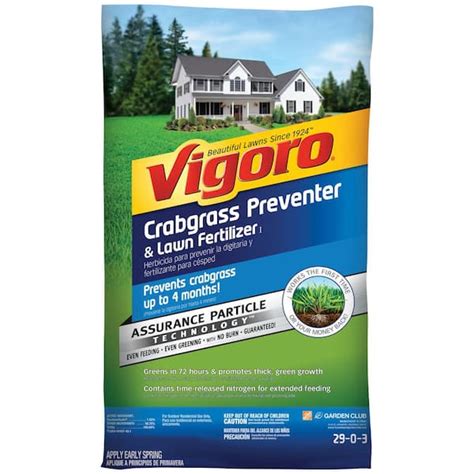 Vigoro 4218 Lbs 15000 Sq Ft Crabgrass Preventer And Lawn Fertilizer 52213 1 The Home Depot