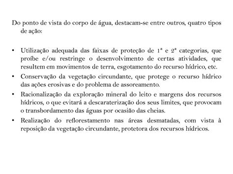 Medidas De Proteção E Preservação Dos Recursos Hídricos Calameo