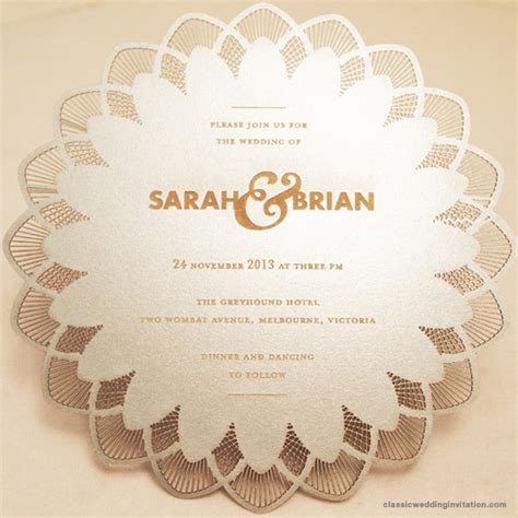 Unique Laser Cut Invitations For Weddings