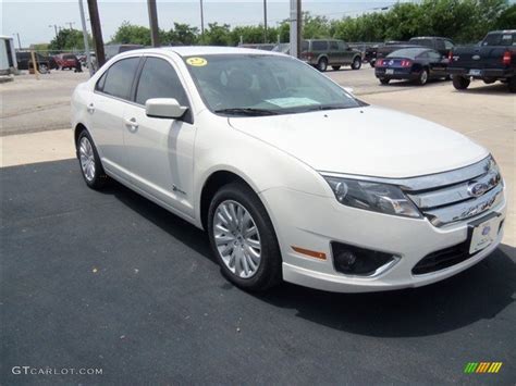 2012 White Suede Ford Fusion Hybrid 67429441 Car