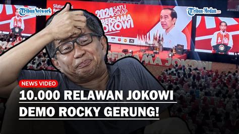 Kemarahan Relawan Jokowi Demo Rocky Gerung Hingga Ditangkap