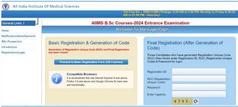 Aiimsexams Ac In Aiims Bsc Nursing Admit Card Portal