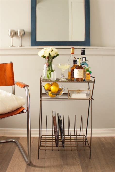 19 Chic DIY Bar Cart Design and Makeover Ideas