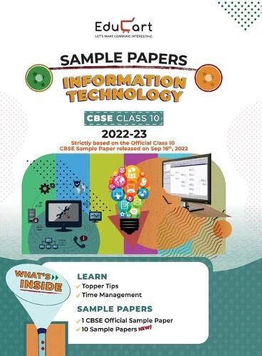 Buy Educart Cbse Class 10 Information Technology It Sample Papers 2023 With Exclusive Topper