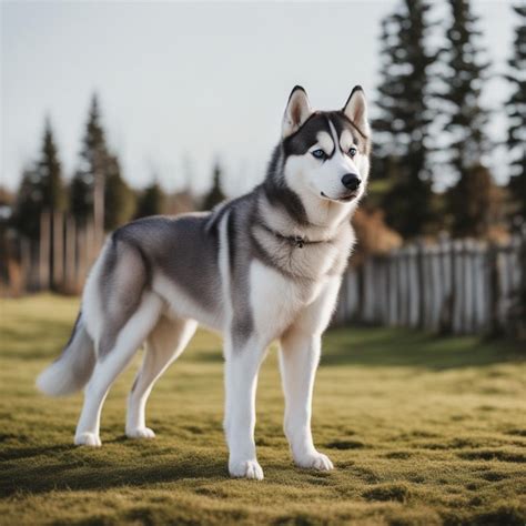 Premium Ai Image A Hyper Realistic Siberian Husky Dog Full Body With