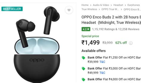 Techglare Deals On Twitter Grab Oppo Enco Buds At Rs Https T