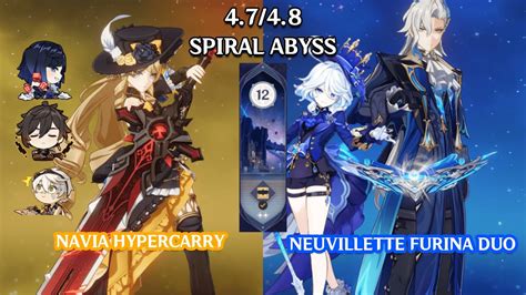 C0 Navia Hypercarry C0 Neuvillette Furina Duo 4 7 4 8 Spiral Abyss