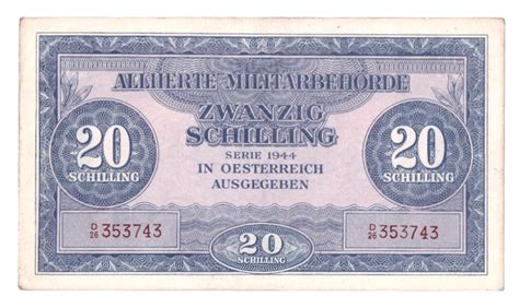 Sterreich Banknote Schilling P B Geldschein