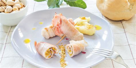 Involtini Di Lonza Pancetta Coppata E Pistacchi Di Bronte