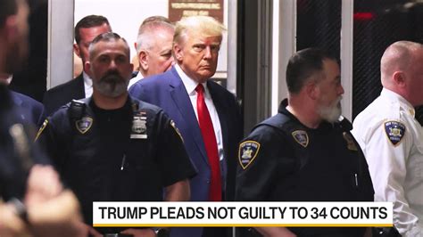 Watch Trump Pleads Not Guilty To His Indictment Bloomberg