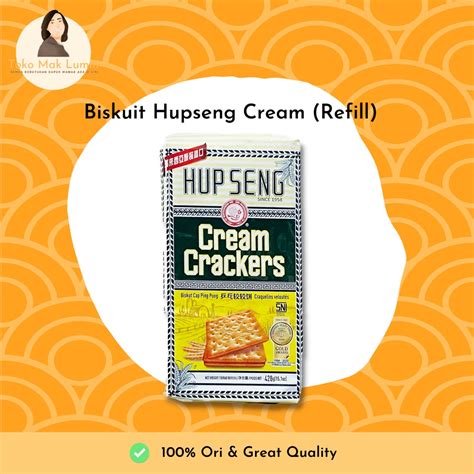 Jual Biskuit Hup Seng Refill Hupseng Cream Krim Crackers Sugar