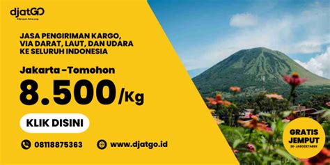 Ekspedisi Jakarta Tomohon Door To Door Cargo Murah Gratis Jemput