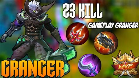 23KILL MANIAC GRANGER ONE SHOT ONE KILL GRANGER BEST BUILD 2022 MLBB