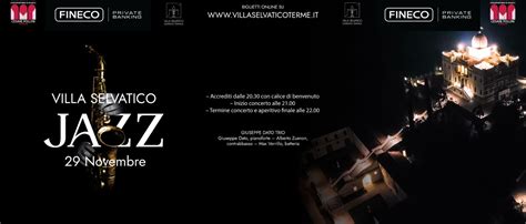 Novembre Concerto Jazz A Villa Selvatico Partner Fineco