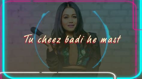 Cheez Badi Hai Mast Bollywood Song Machine Neha Kakkar Udit