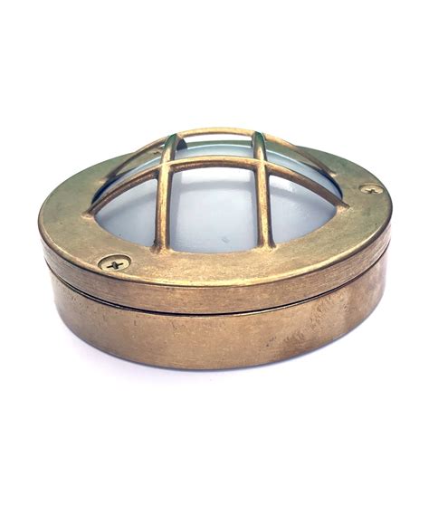 Solid Brass Miniature Mains G9 Bulkhead Light