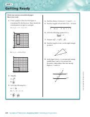 451958514 Springboard Geometry Pdf 0240 Pdf UNIT 3 Getting Ready