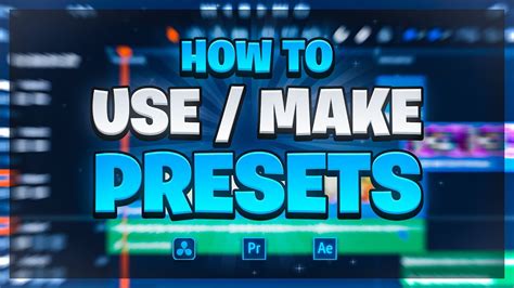 How To Make Use Presets For Your Fortnite Montages Davinci Resolve