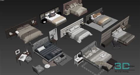 289 Album Bed 3dsmax File Free Download 3dmili 2025 Download 3d