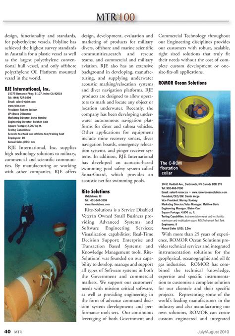 Marine Technology Magazine July Page