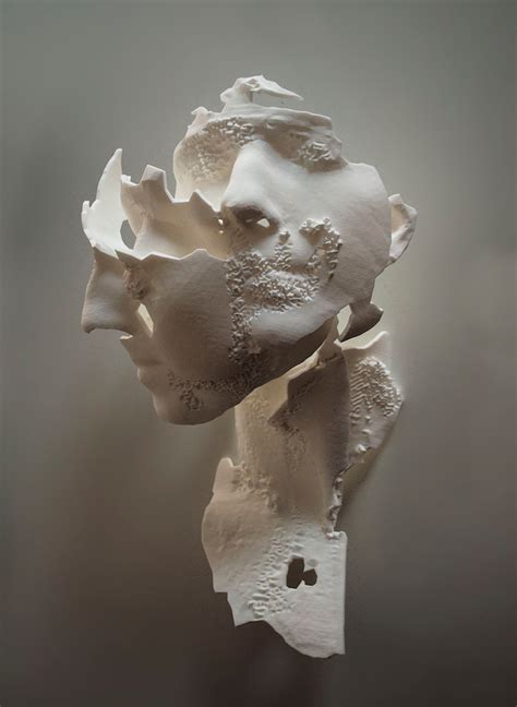 Sculpting And D Printing Combined To Create Fragmented Female Forms