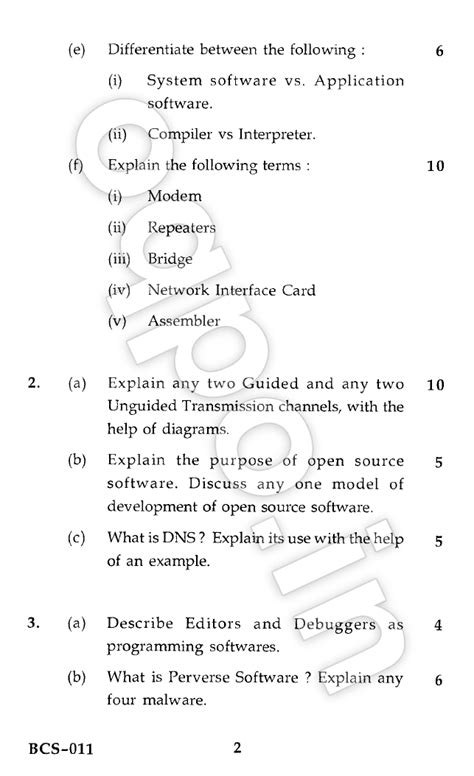 Ignou Bcs 011 Computer Basics And Pc Software Question Paper June 2014