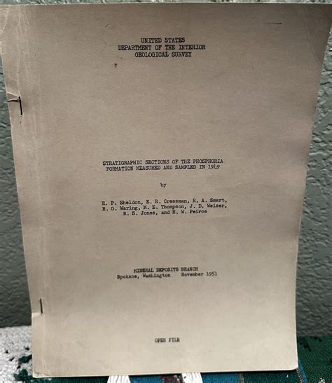 Stratigraphic Sections Of The Phosphoria Formation Measured And Sampled