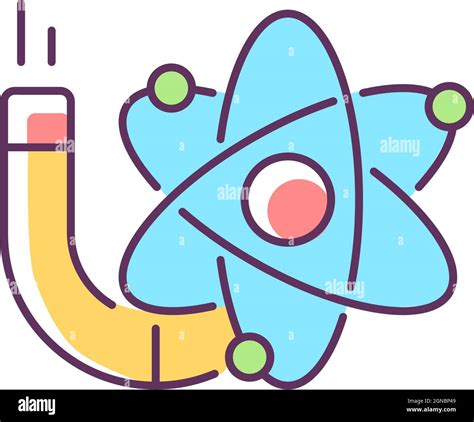 Physics Rgb Color Icon Stock Vector Image Art Alamy