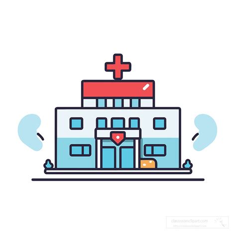 Hospital Icon Style Clip Art