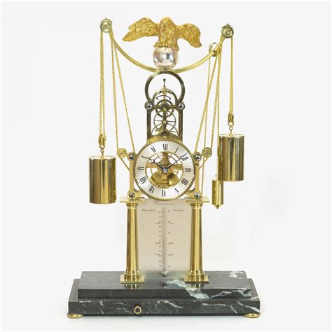 Weight Driven Skeleton Mantel Clock Dent Of London Carlton Clocks