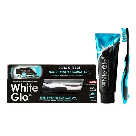 White Glo Balinamoji Dant Pasta Su Anglimi Charcoal Bad Breath