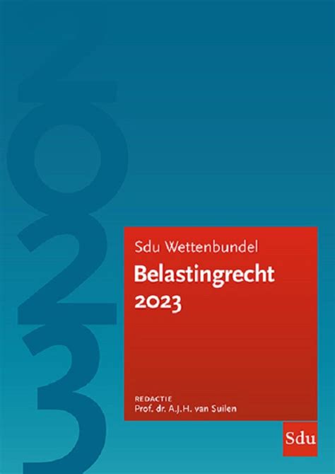 Educatieve Wettenverzameling Sdu Wettenbundel Belastingrecht