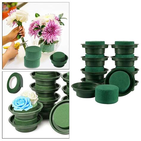 10x Flower Arrangement Kit Round Wet Floral Foam Round Supplies Ebay