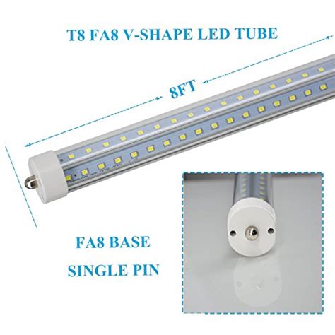 Jesled T T T Ft Led Tube Light Single Pin Fa Base W Lm