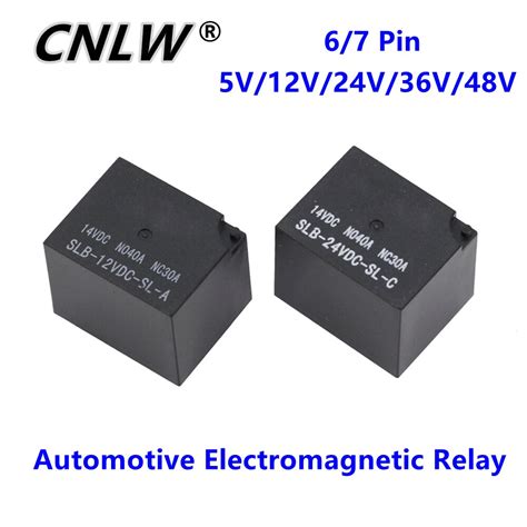 1 PCS Automotive Electromagnetic Relay 40A American 6 7 Pin Relay