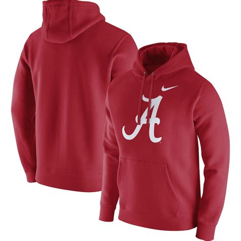 Alabama Crimson Tide Nike Club Fleece Pullover Hoodie – Crimson