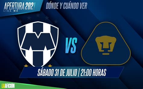 Monterrey Vs Pumas Dónde Ver En Vivo Partido Liga Mx Grupo Milenio