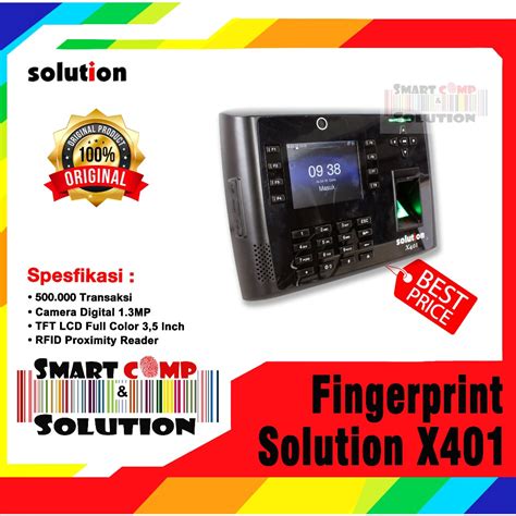 Jual Mesin Absensi Fingerprint Solution X Shopee Indonesia