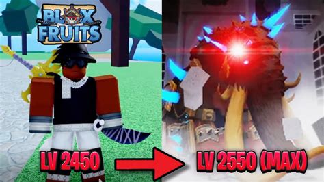 We Go From Lvl 2450 To NEW MAX Lvl 2550 In Blox Fruits Update 20 YouTube