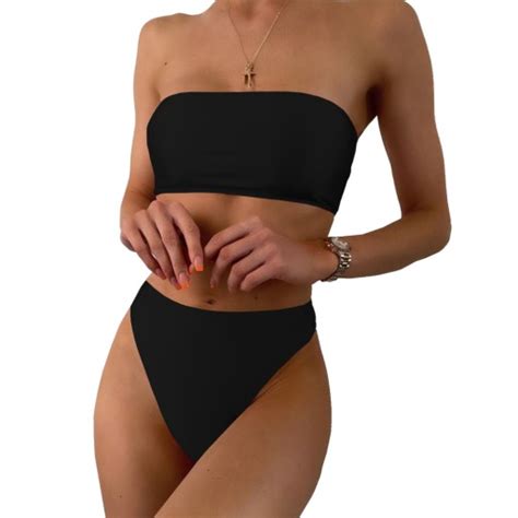 Str J K Pielowy Dwucz Ciowy Sexy Bikini Majtki Wysoki Stan Opaska Kolory M Allegro Pl