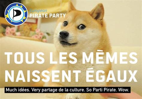 European 'Pirate Party' wants doge for president :P : dogecoin