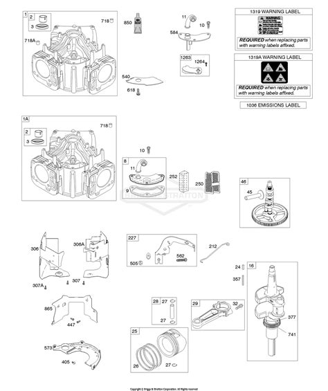 Briggs and Stratton 49T877-0001-G1 Parts Diagram for Cylinder ...