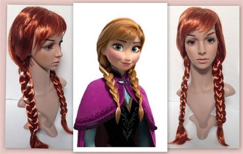 Us New Frozen Princess Anna Inspired Halloween Cosplay Braided Wig Elsa