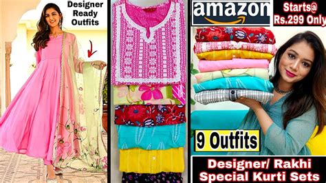 🌻amazon Kurtikurta Set Haul Starting Rs 299 😀 Partywear Kurti Haul