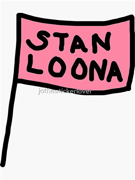 Stan Loona Flag Sticker Sticker For Sale By Jolovesjeonghan Redbubble