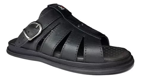 Chinelo Sandália Franciscana Anti Stress Masculino Couro Parcelamento