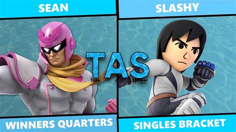 TAS 3 Sean Captain Falcon Vs SLASHY Mii Brawler Winners Quarters