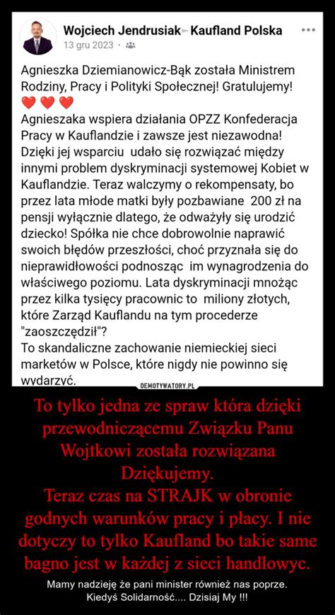 To tylko jedna ze spraw która dzięki przewodniczącemu Związku Panu