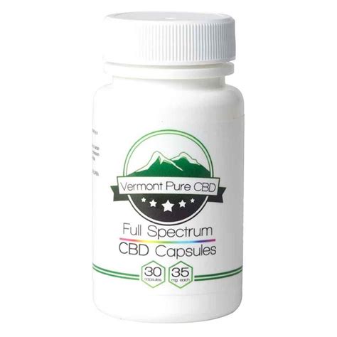 Full Spectrum Cbd Oil Capsules 35mg Vermont Pure Cbd